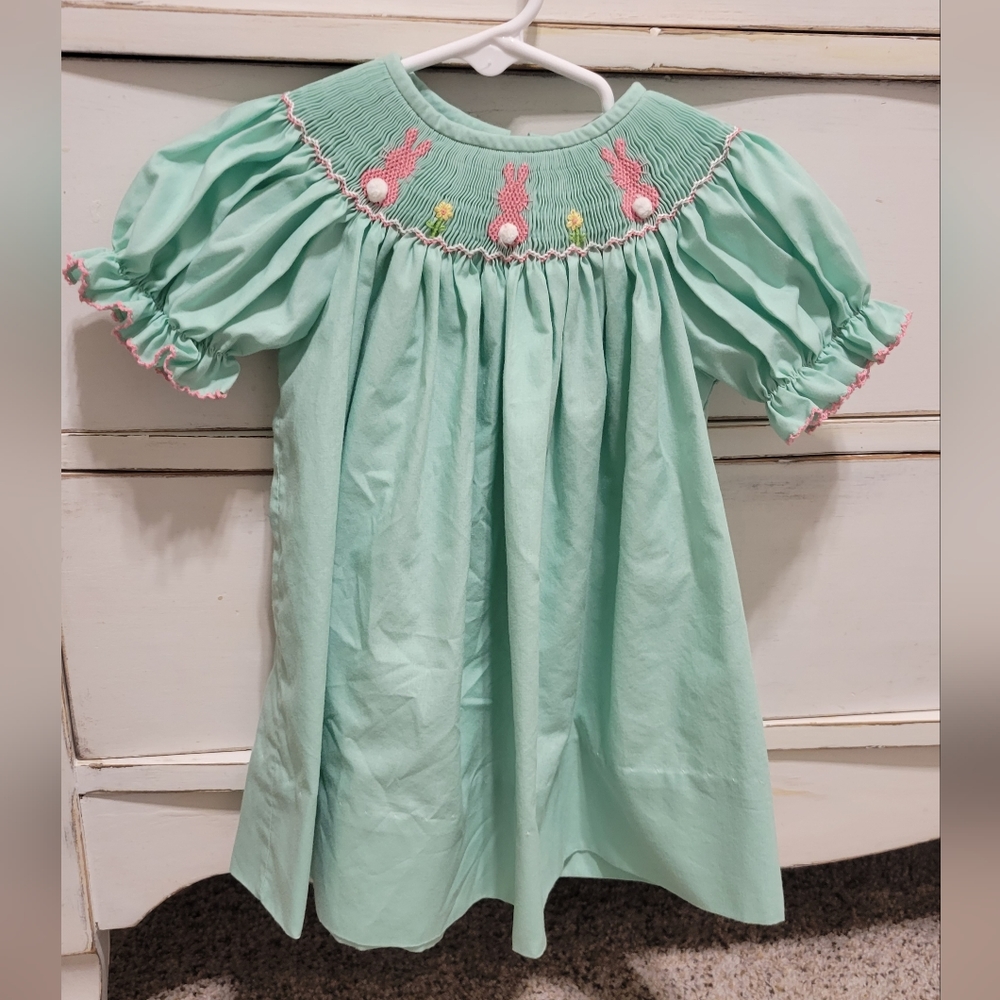 Baby girl smock Easter dress